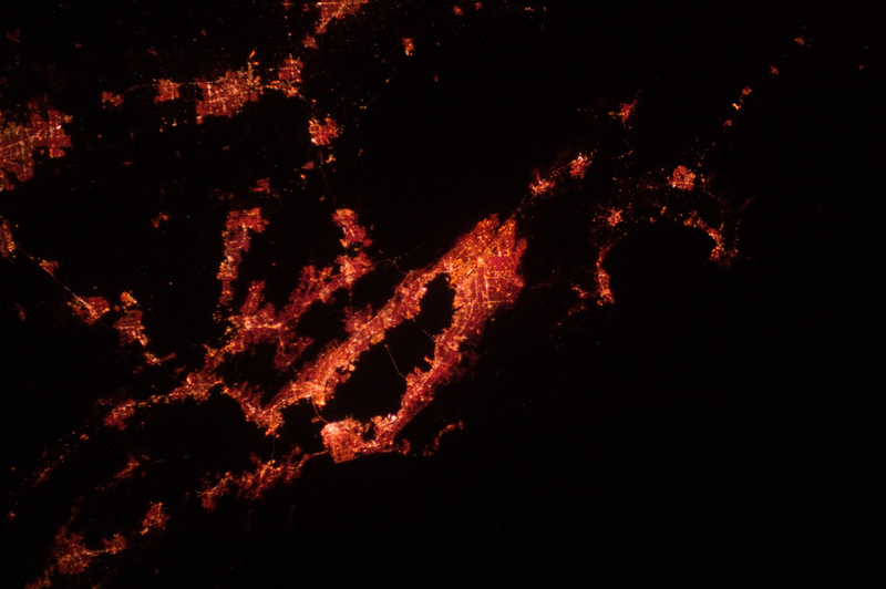 Illustration for article titled L.A. Glows Red in This Photo From the International Space Station